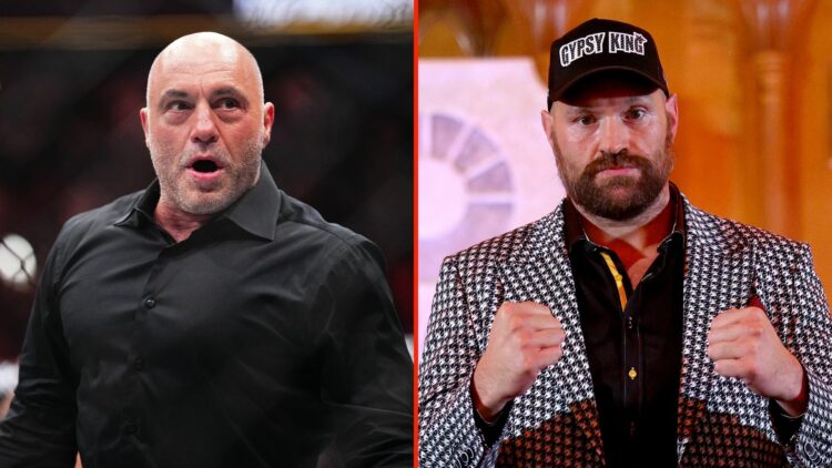 Joe Rogan and Tyson Fury.