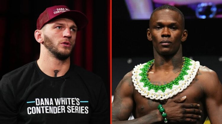 Israel Adesanya and Dan Hooker