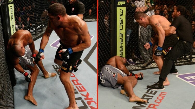 Antonio Silva and Alistair Overeem.