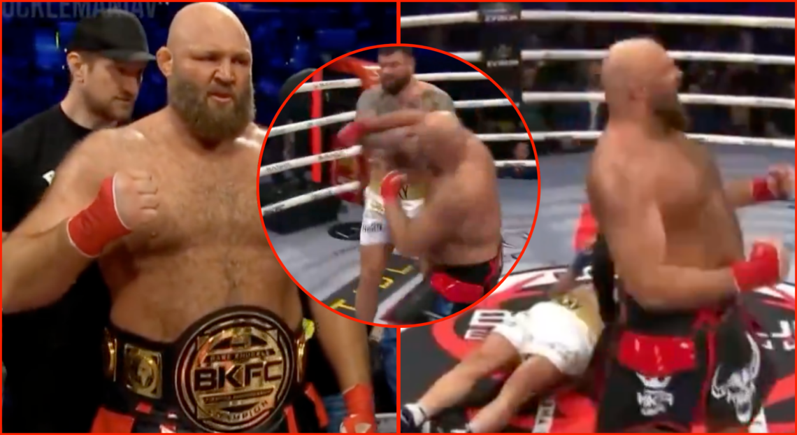 Ben Rothwell winning the BKFC heavyweight title
