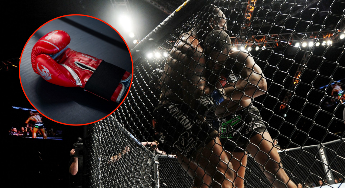 Pop out of Jackson vs Evans in 2010 and boxing glove