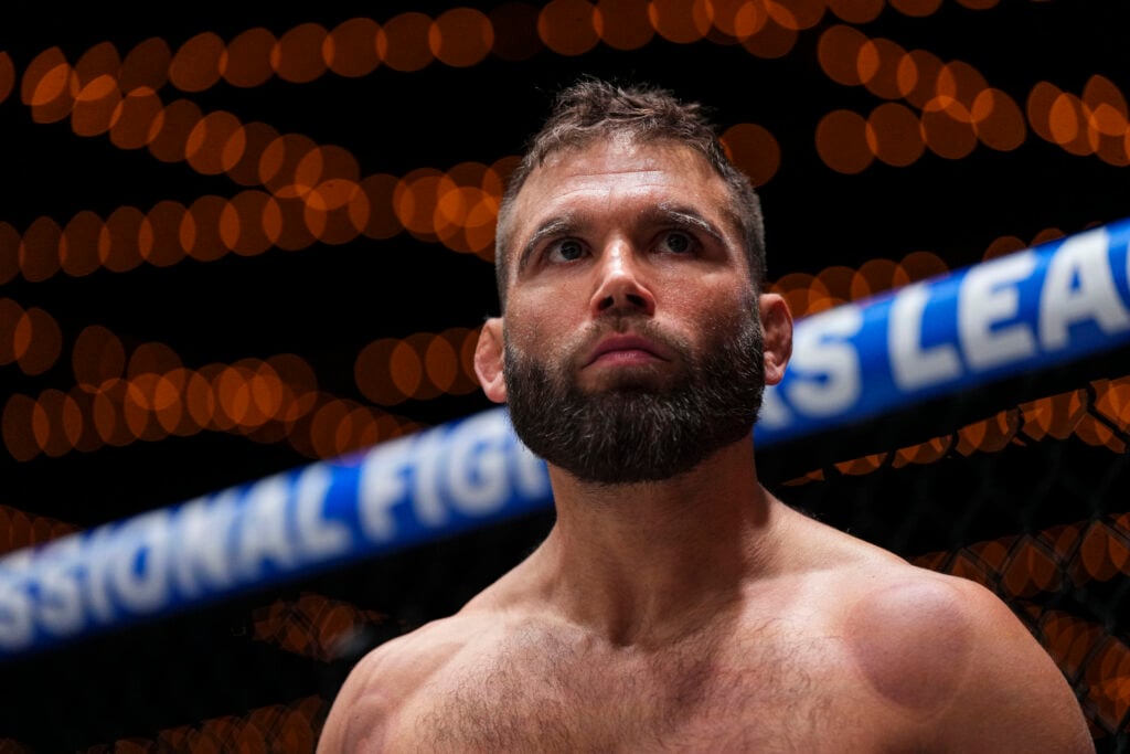Jeremy Stephens looks on ahead of his fight with Natan Schulte at PFL 10 in 2022