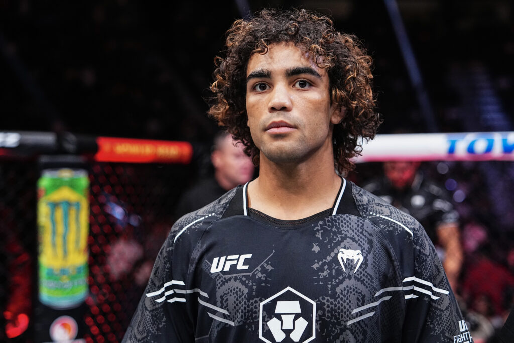 Payton Talbott looks on after beating Yanis Ghemmouri at UFC 303