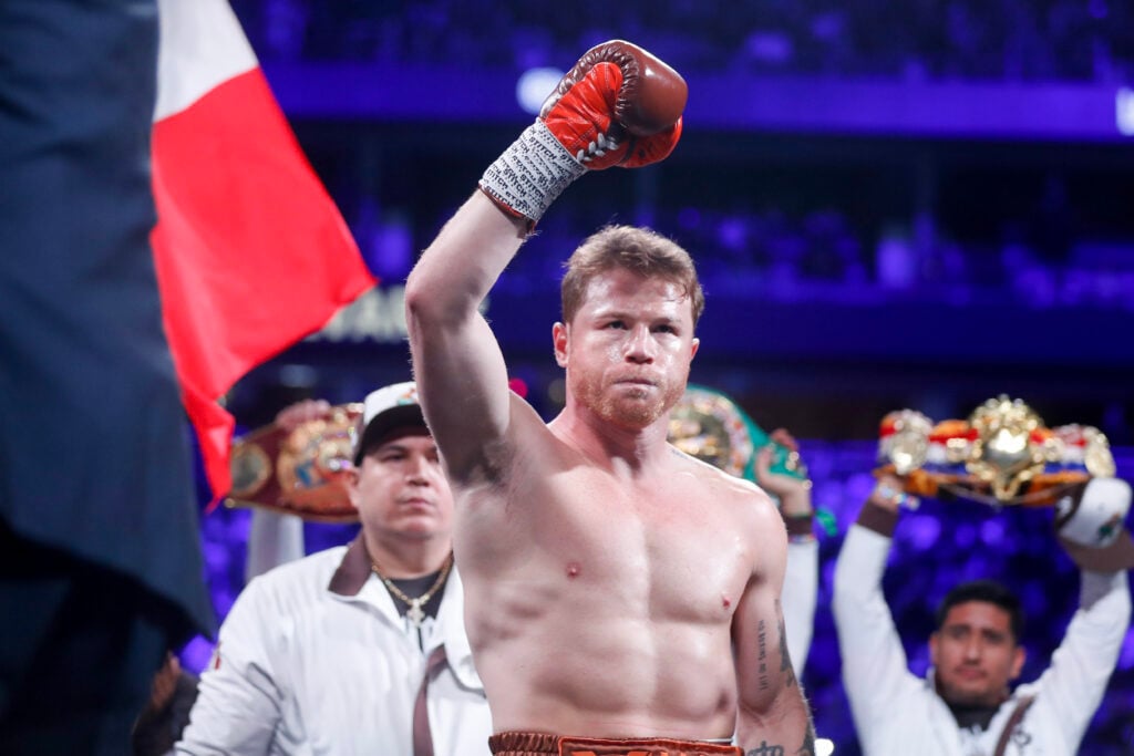 Canelo Alvarez before fighting Edgar Berlanga