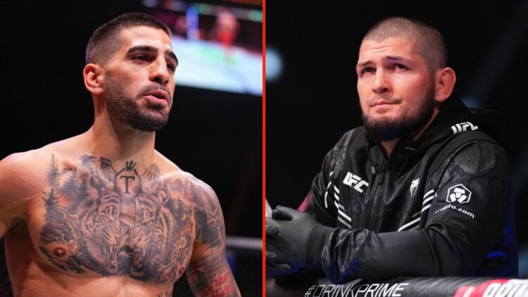 Ilia Topuria and Khabib Nurmagomedov