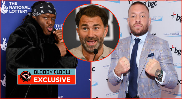 KSI, Eddie Hearn and Conor McGregor
