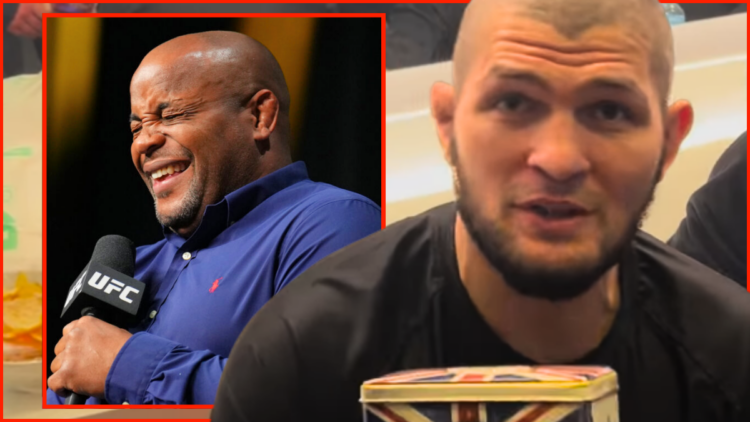 Khabib Nurmagomedov fires hilarious jab at 'bad student' Daniel Cormier in behind the scenes video