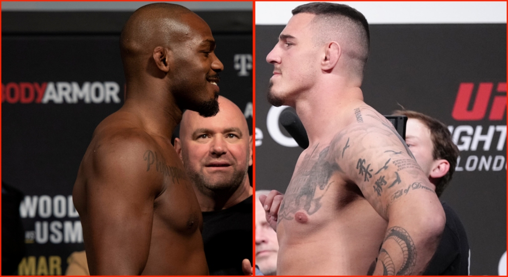 Images of Jon Jones and Tom Aspinall