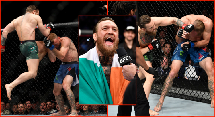 Pop out images of Conor McGregor vs Donald Cerrone at UFC 246