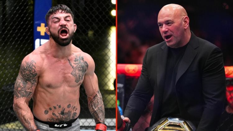 Mike Perry and Dana White.