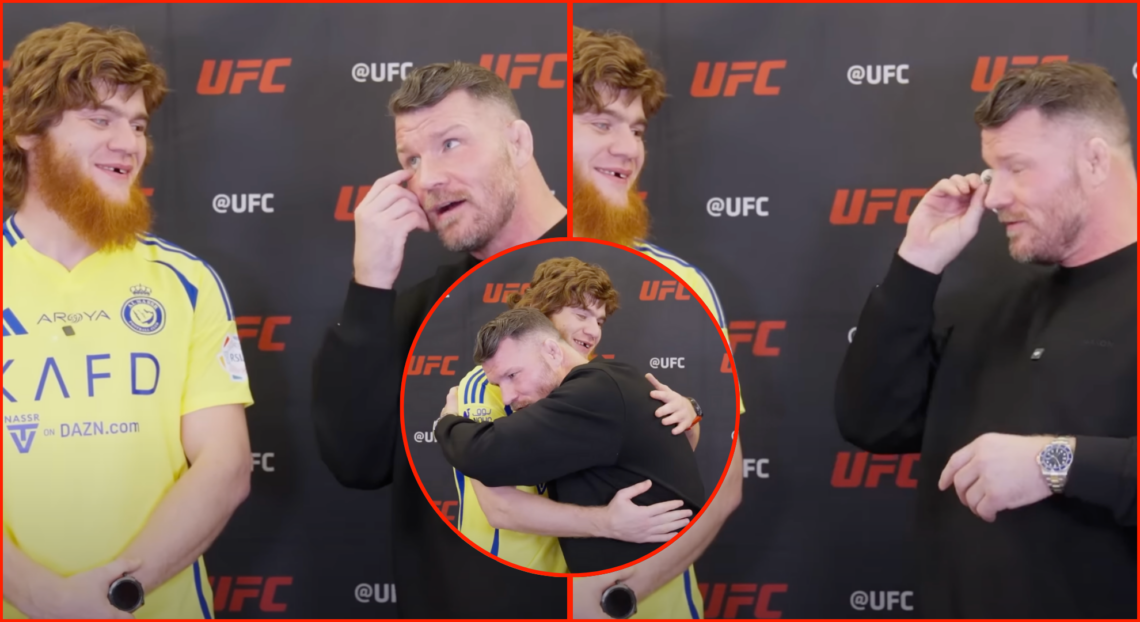 Michael Bisping and Shara Magomedov bonding over their missing eyes
