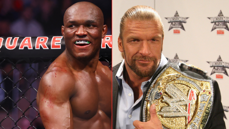 Kamaru Usman and Triple H