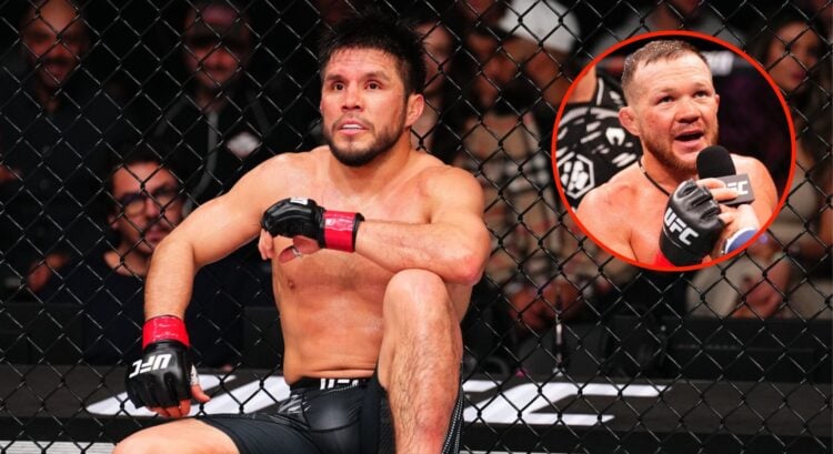 Pop out of UFC fighters Henry Cejudo and Petr Yan.