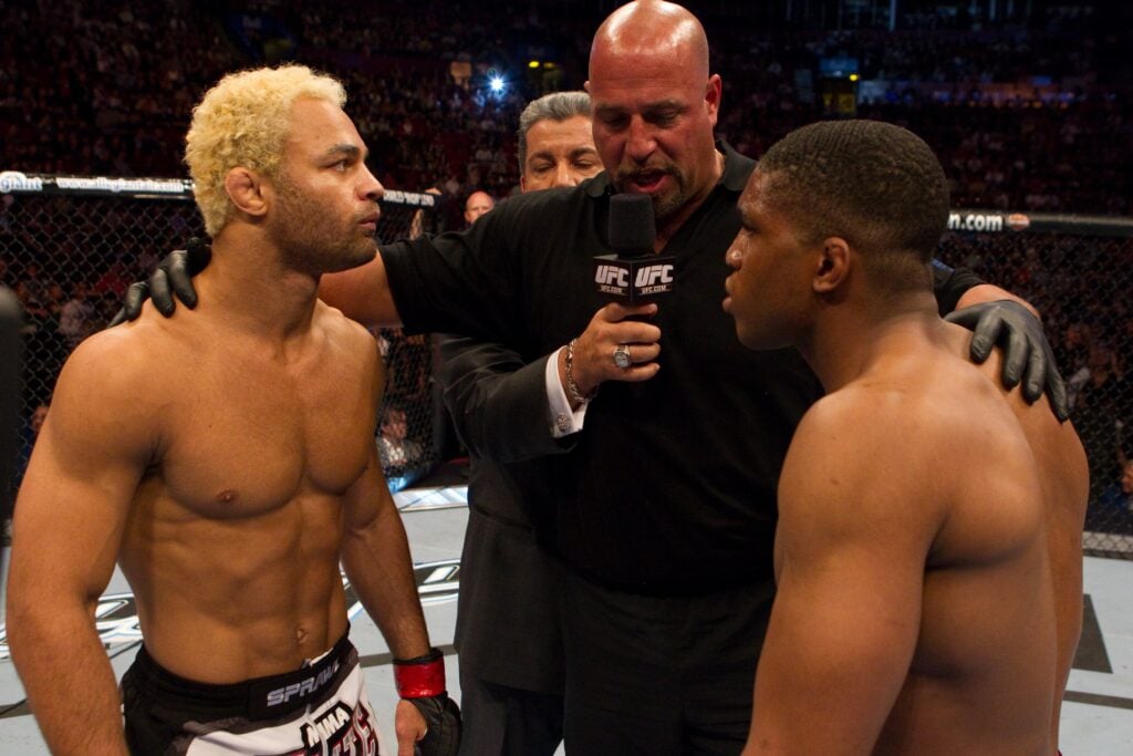 Josh Koscheck faces off with Paul Daley at UFC 113