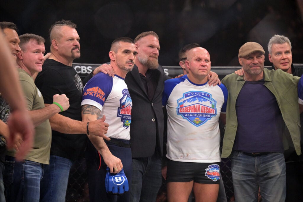 Image of Fedor Emelianenko with fellow legends Chuck Liddell, Josh Barnett, Randy Couture