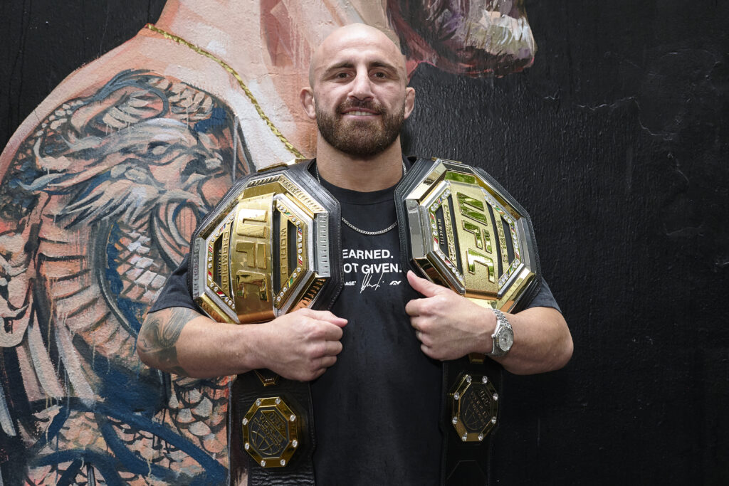 Islam Makhachev v Alex Volkanovski UFC284 Media Opportunity