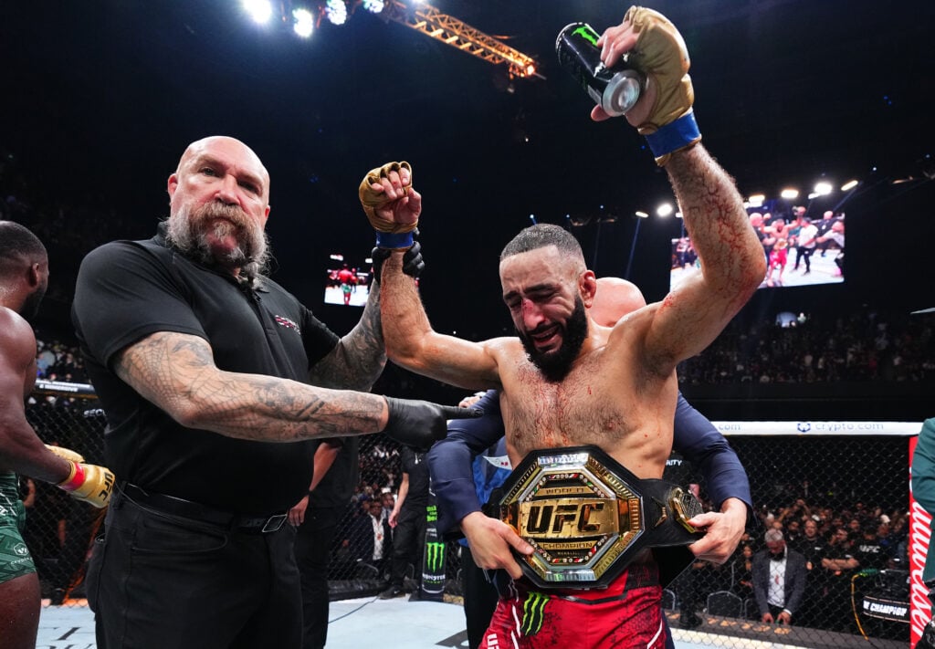 Belal Muhammad winning the UFC world title