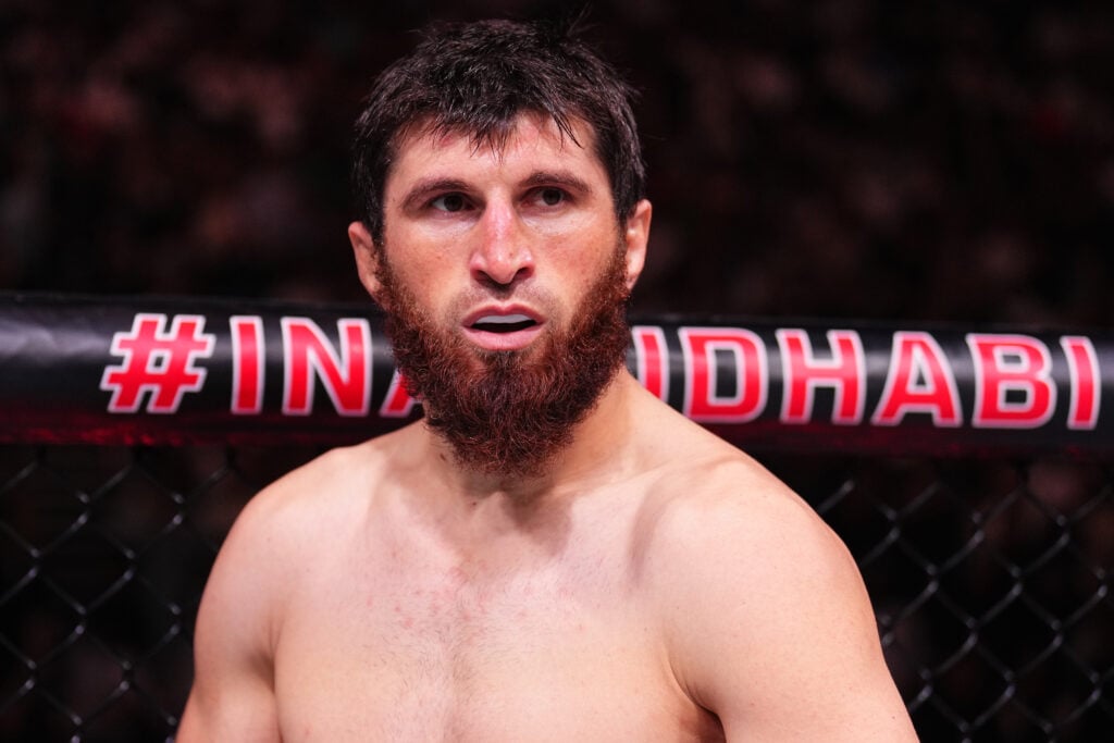 Magomed Ankalaev stares his opponent down at UFC 308.
