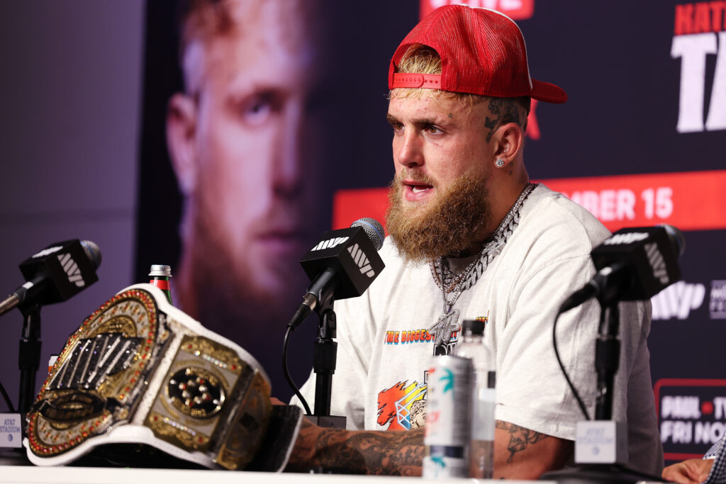 Image of Jake Paul after defeating Mike Tyson