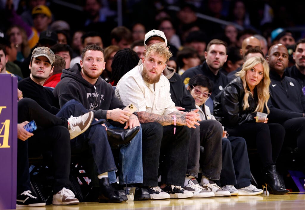 Celebrities At The Los Angeles Lakers Game
