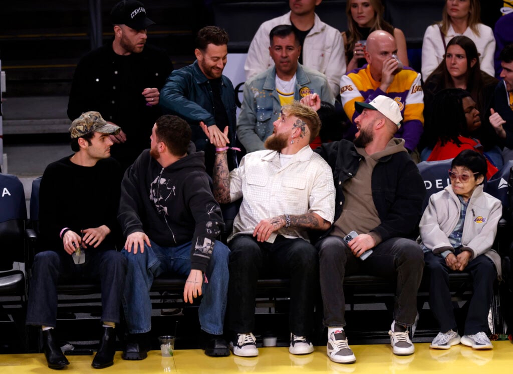 Celebrities At The Los Angeles Lakers Game