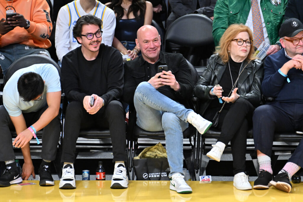 Celebrities At The Los Angeles Lakers Game