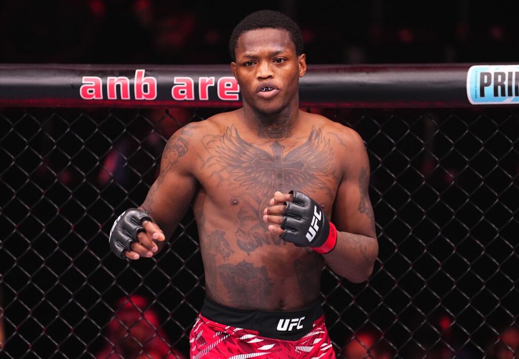Terrance McKinney prepares to face Damir Hadzovic