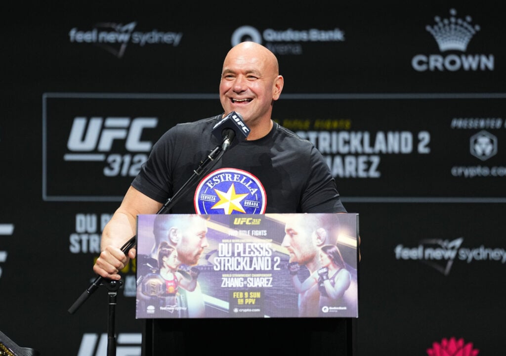Image of Dana White at the UFC 312 press conference