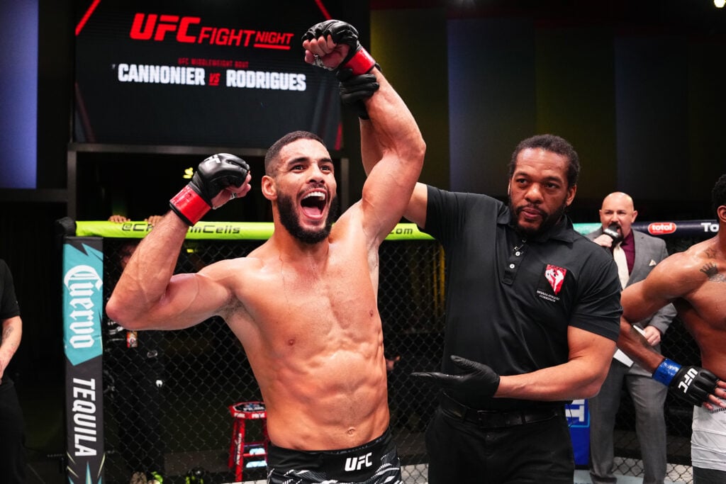 Image of Gabriel Bonfim after UFC Vegas 102 win