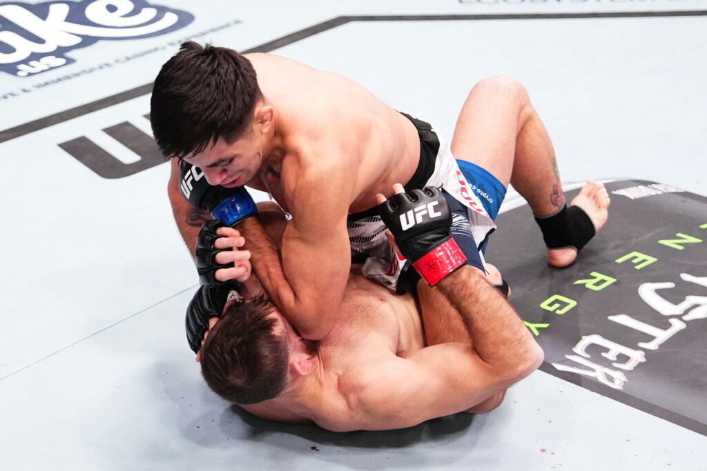 Image of Jose Delgado and Connor Matthews during UFC Vegas 102