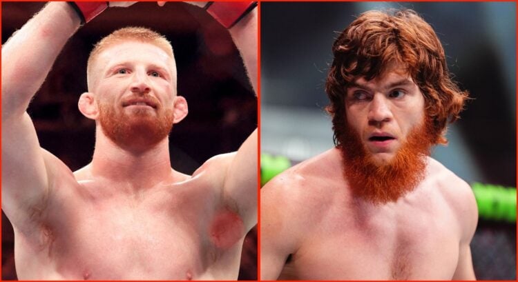 Split image of Bo Nickal & Shara Magomedov