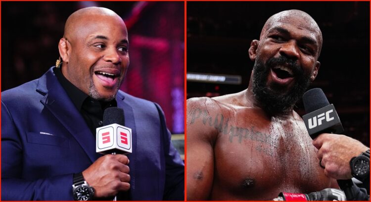 Split image of Daniel Cormier and Jon Jones