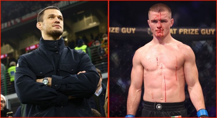 Split image of Usman Nurmagomedov and Paul Hughes