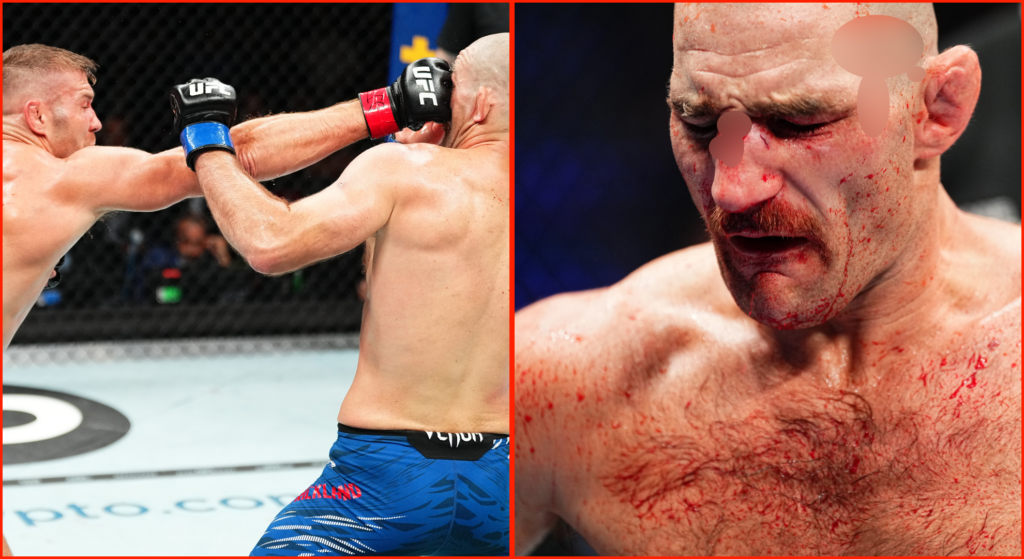 ‘What a savage’… Sean Strickland amazes fans with mid-fight reaction to broken nose at UFC 312