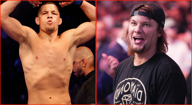 Image of Nate Diaz and Theo Von
