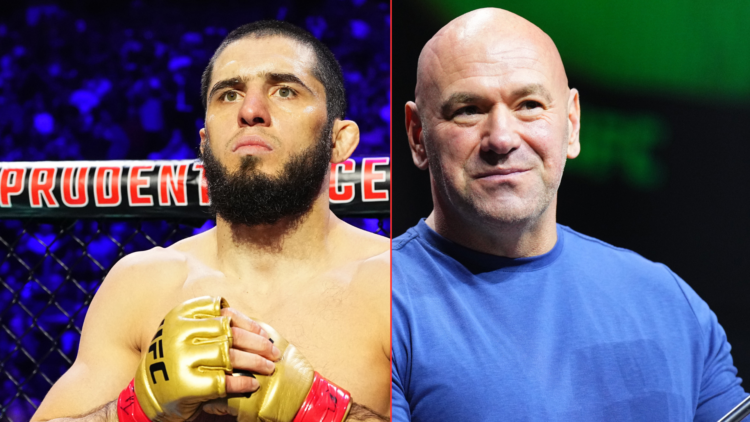 Islam Makhachev and Dana White