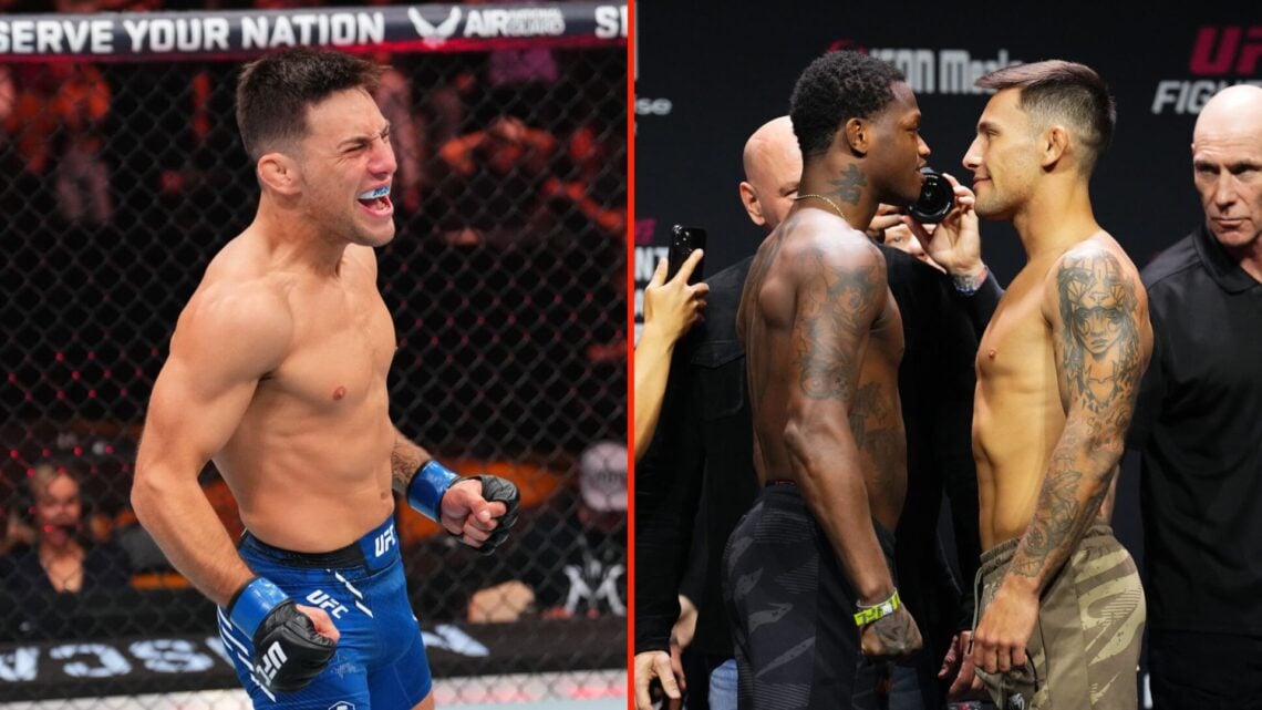 Side by side of Esteban Ribovics and Terrance McKinney at UFC Fight Night: St Louis.