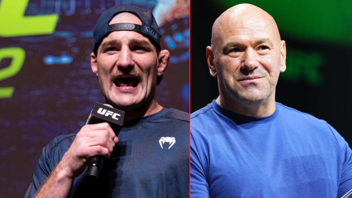 Sean Strickland and Dana White