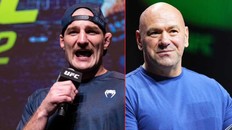 Sean Strickland and Dana White