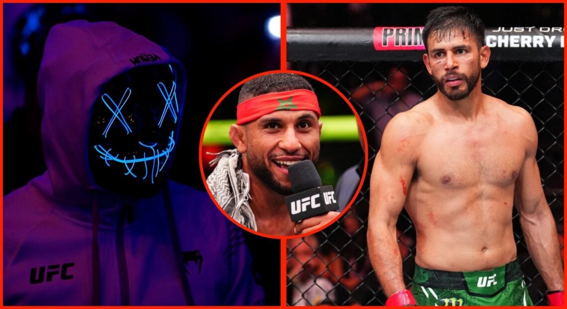 Images of Brian Ortega and Yair Rodriguez, insert Youssef Zalal