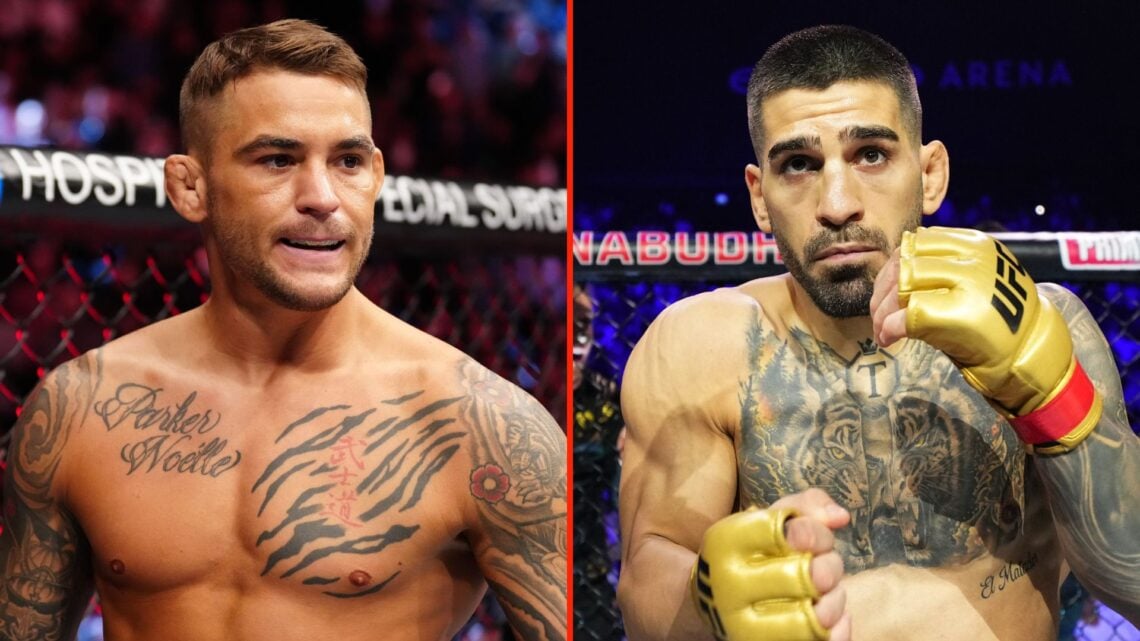 Dustin Poirier and Ilia Topuria.