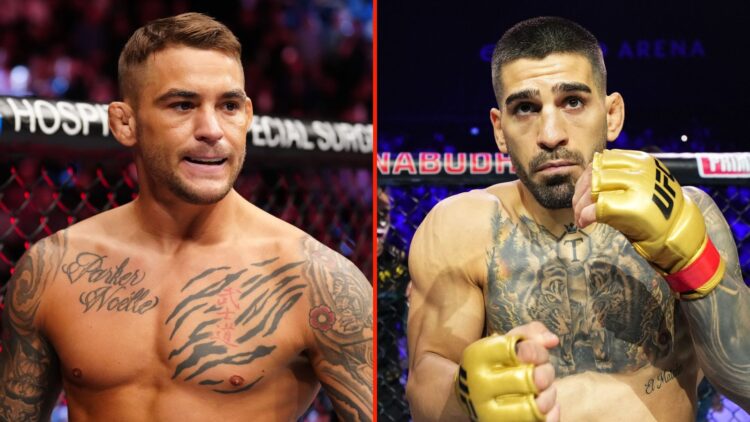 Dustin Poirier and Ilia Topuria.