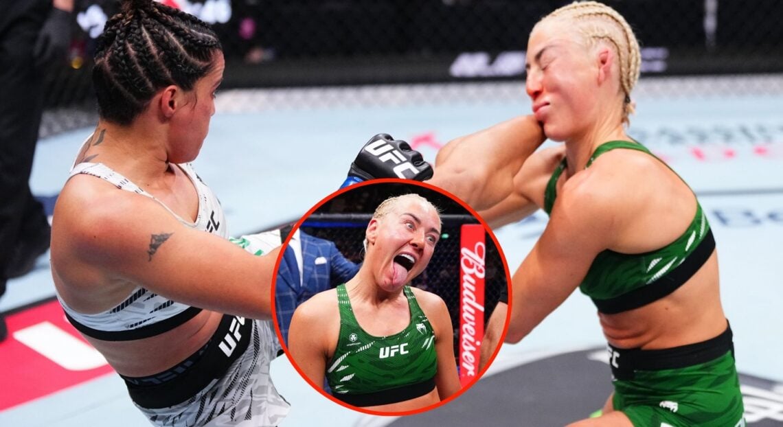 Image of Shauna Bannon vs Puja Tomar. Inset, Bannon
