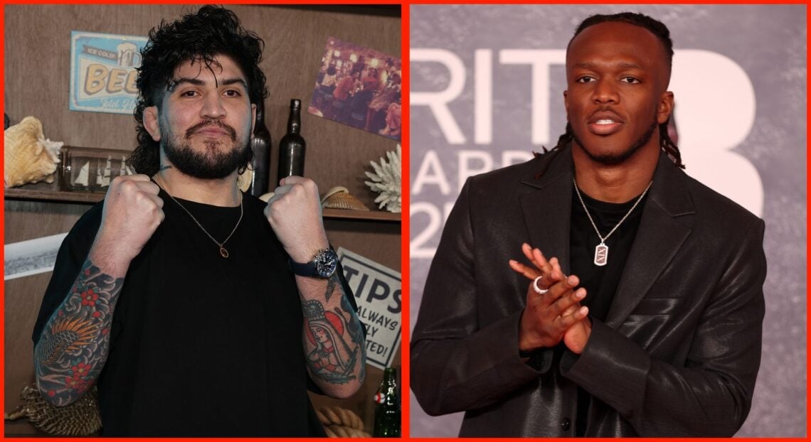 Split image of Dillon Danis and KSI