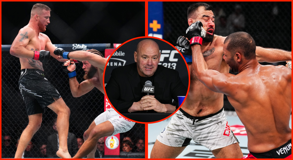 Justin Gaethje vs Rafael Fiziev, Ozzy Diaz vs Djorden Santos and Dana White