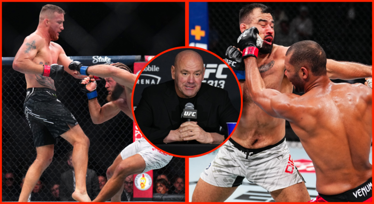 Justin Gaethje vs Rafael Fiziev, Ozzy Diaz vs Djorden Santos and Dana White