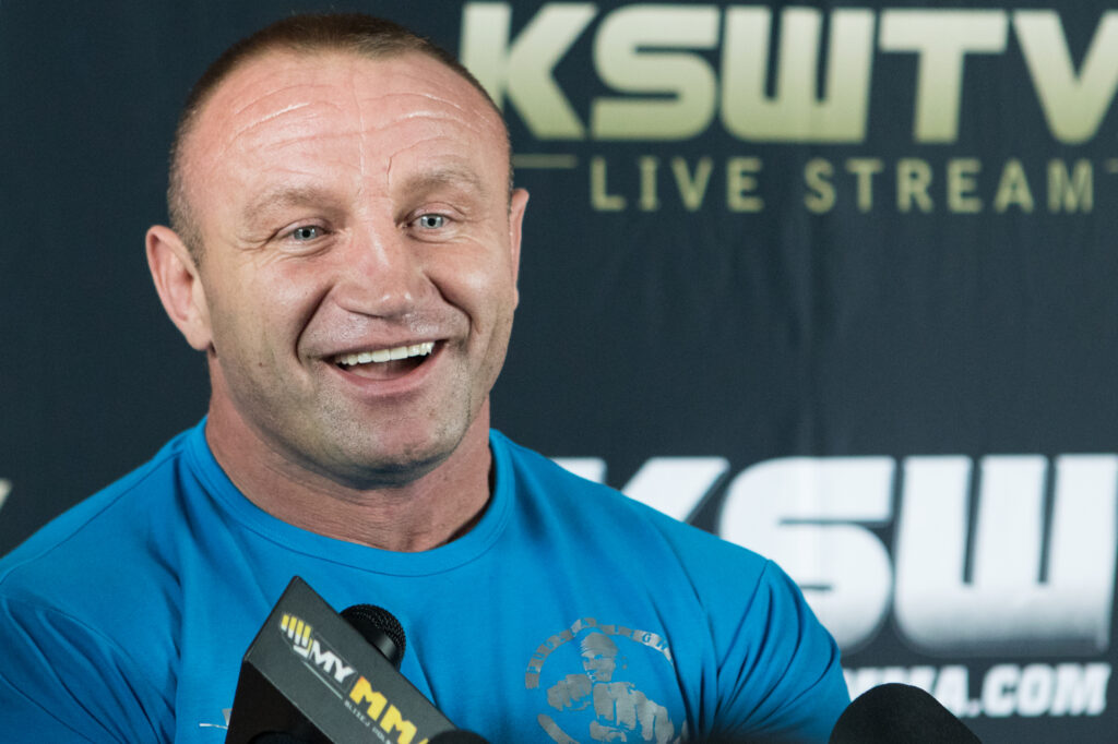 Mariusz Pudzianowski at the KSW 51 media day in Warsaw, Poland