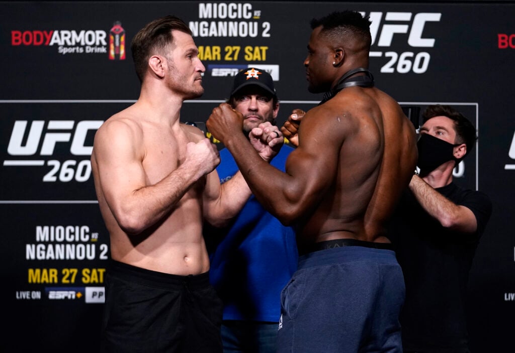 Image of Stipe Miocic and Francis Ngannou