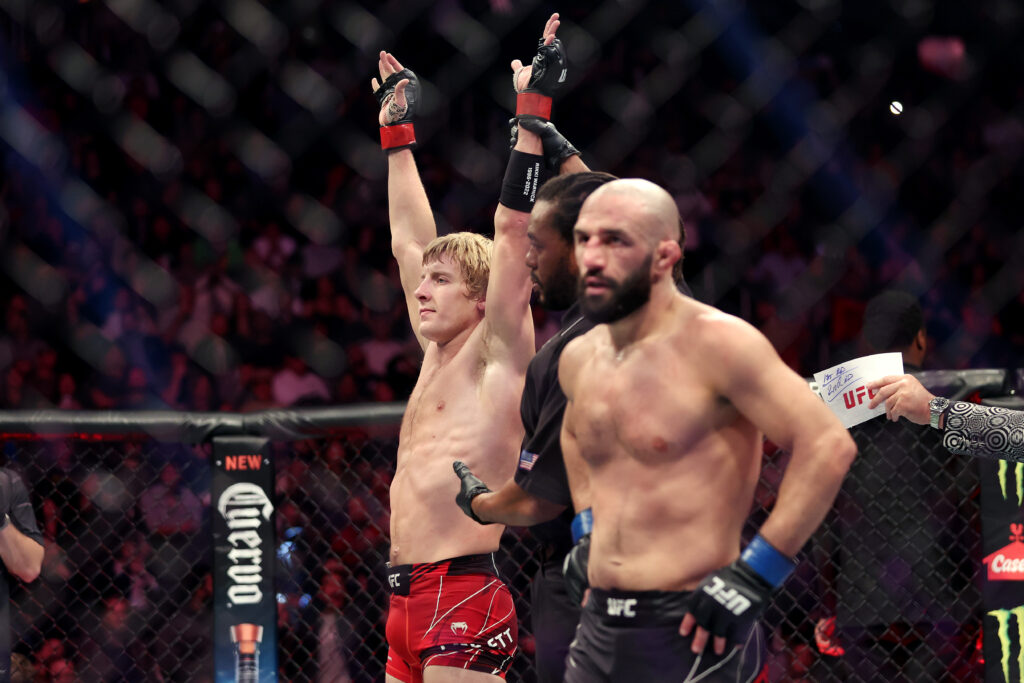 Image of Paddy Pimblett and Jared Gordon