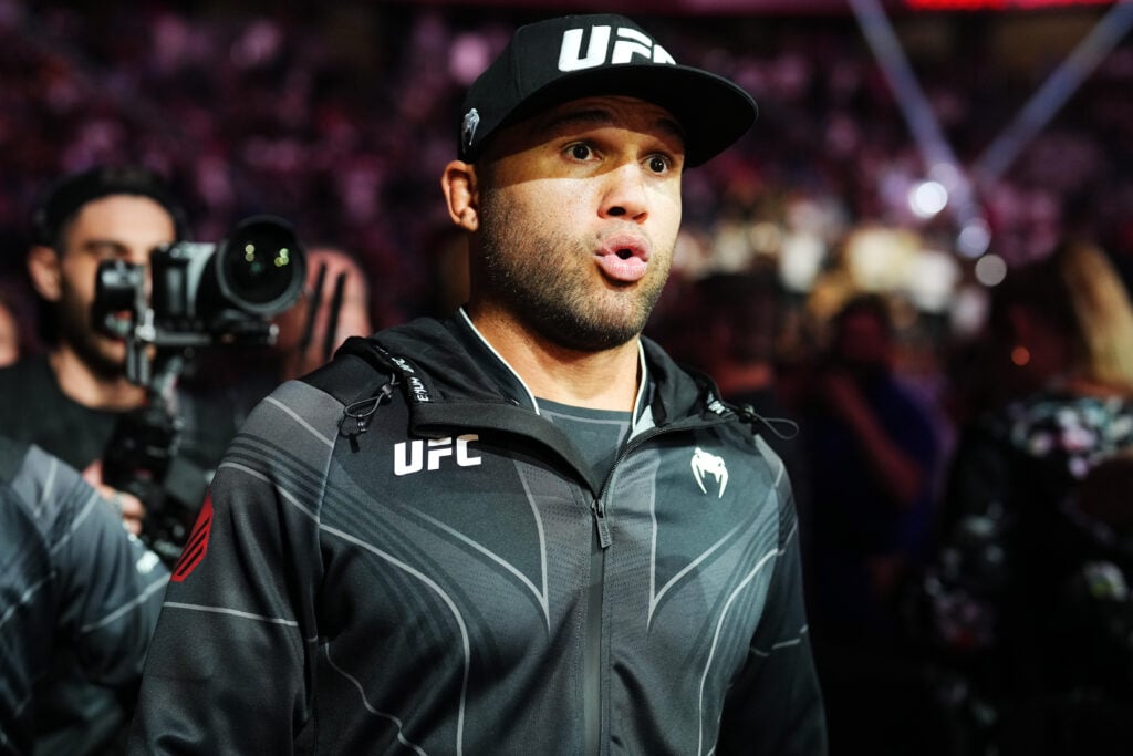 Robbie Lawler walks to the Octagon for his final UFC fight at UFC 290